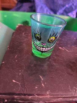 Cheshire Cat shot glass