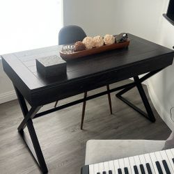 Wood Desk - Color Cool BrownIsh Black