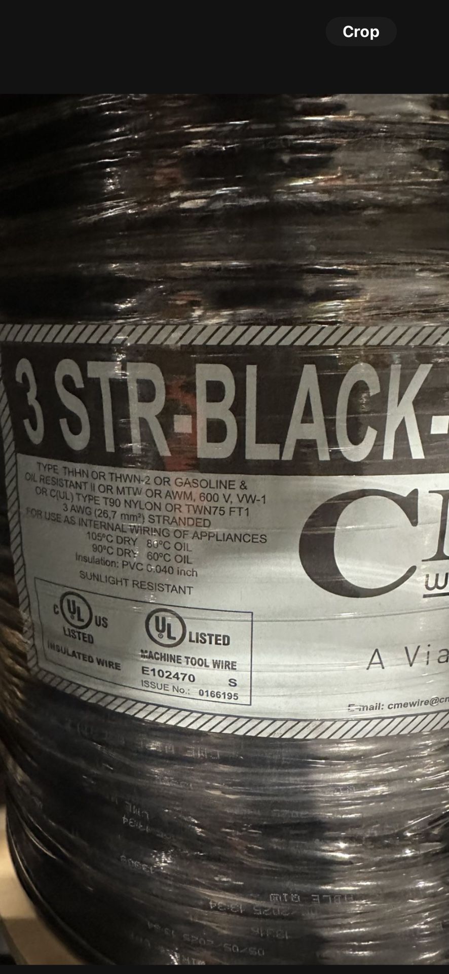 Wire 3. 500ft