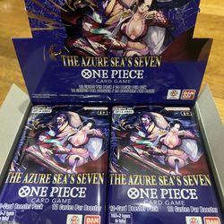 One Piece Card Game Op14 The Azure Sea's Seven Booster Packs