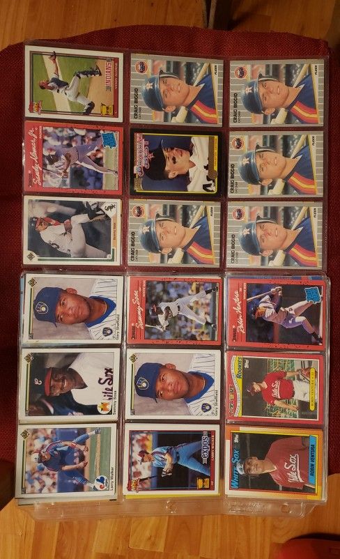 Vintage 1980s 90s Baseball STAR ROOKIE CARDS 