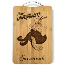 The Little Mermaid Ursula Personalized Engraved Cutting Board