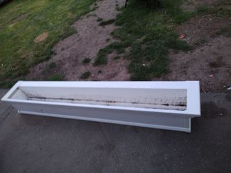 Planter box  79 inch long 7 1/2 wide 10 inches tall  plastic