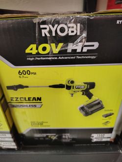 Ryobi 40v pressure cleaner 600psi