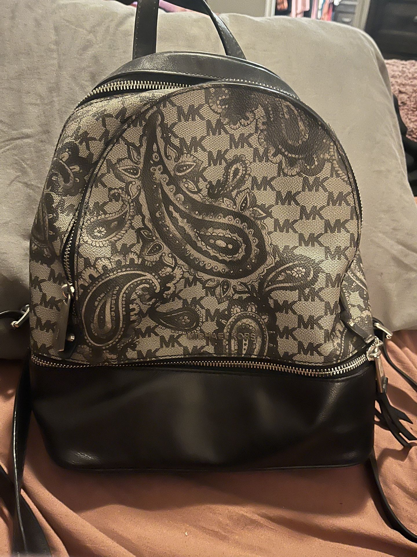 Michael Kors, backpack and wallet Paisley
