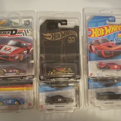 Hot Wheels Six Porsche Models In Protectors