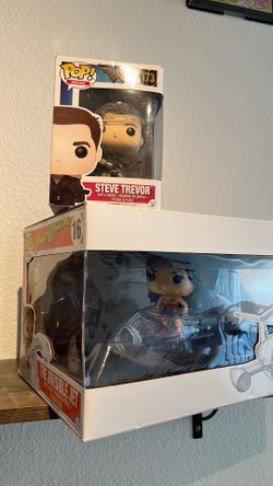 Wonder Woman & Invisible Jet Funko Pop 16 + Steve Trevor set