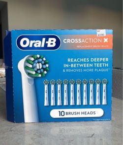 Oral-B Cross Action Replacement Electric Toothbrush Heads, 10-count