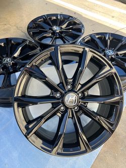 Honda Crv rims 18” OEM Factory Wheels Rines new gloss black powder coated ( exchange available )( Cambio Disponible ) fits Honda Crv Honda accord Hond
