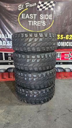35x12.50 20 SET 4 RDR MUD TERRAIN  POR 480 INSTALADAS