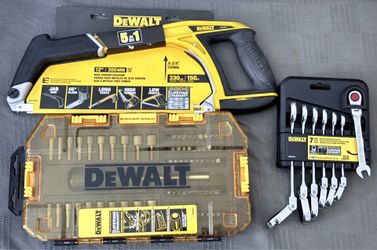 Dewalt Hand Tools (Flex Ratchet, Multi-Driver, Saw)- (3) New