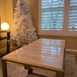 Elegant Marble Side Tables – Set of 2 (Retail $3200+) 
