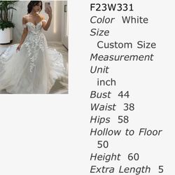 New Plus Size Wedding Dress 