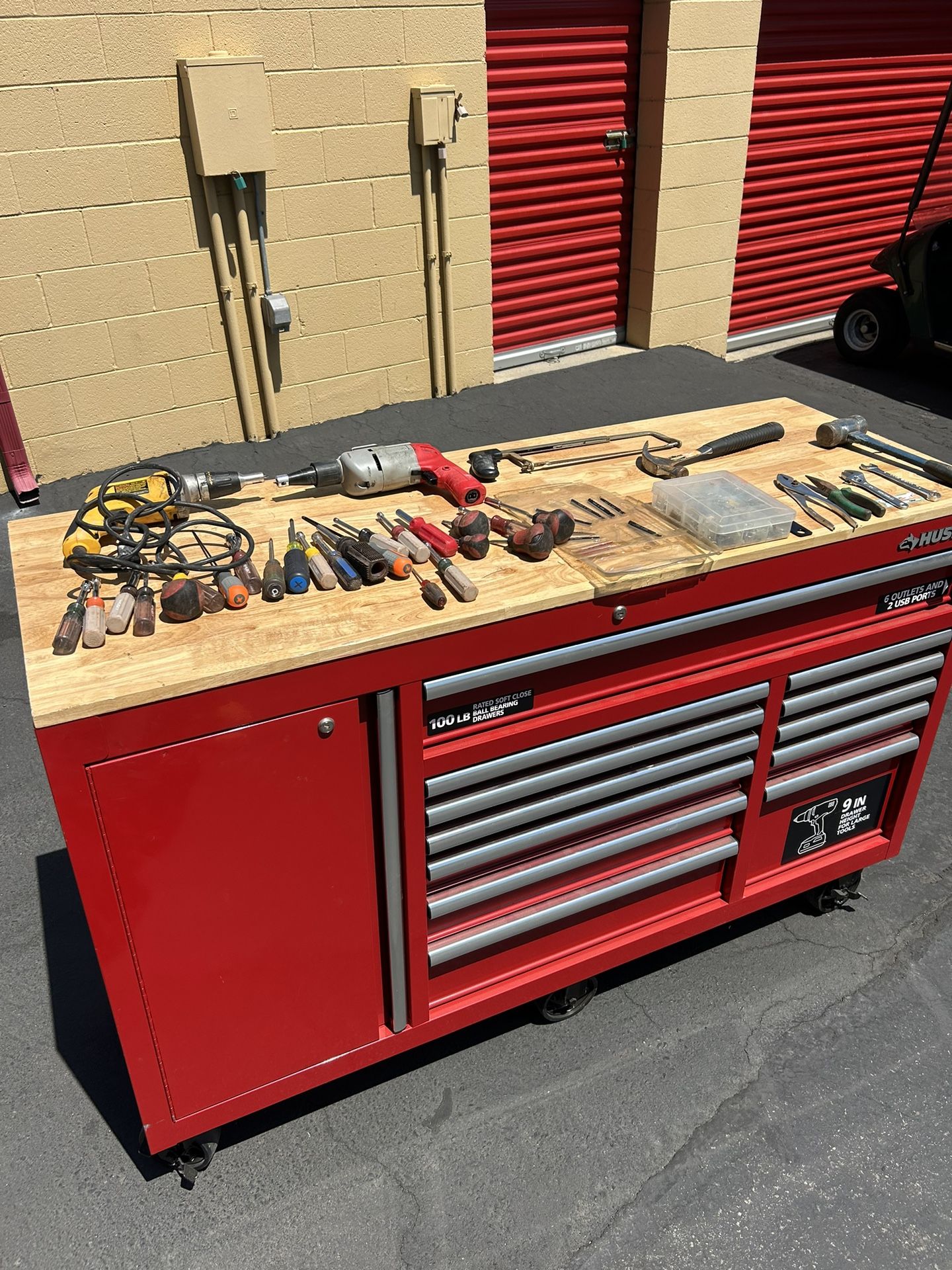 husky heavy duty tool drawer 