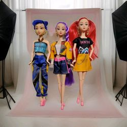 3pcs Set Kpop Demon Hunter Barbie Sized Dolls *NEW NO BOX*
