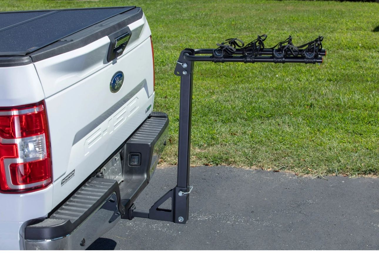 Hyper Tough 120lb Hitch-Mounted Folding 4-Bike Carrier