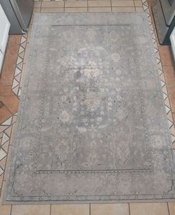 Gray area rug