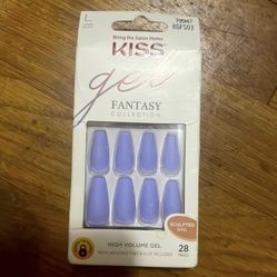 KISS Gel Fantasy Night After Long Length Sculpted Nails in Purple