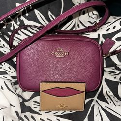 Coach Crossbody Maroon