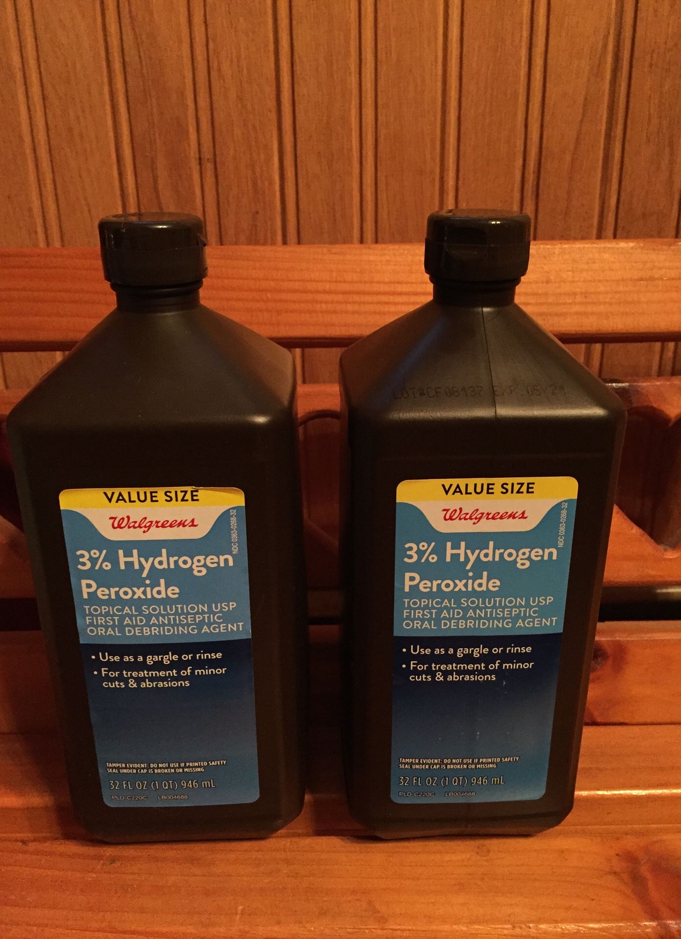 Walgreens hydrogen peroxide $2 each