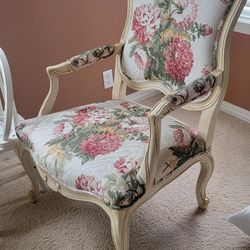 Vintage Ethan Allen French Louis XV Style Armchair