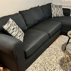 Navy Blue Chaise Lounge Sofa