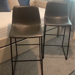 Set Of 3 Tall Bar stools - Dary Gray