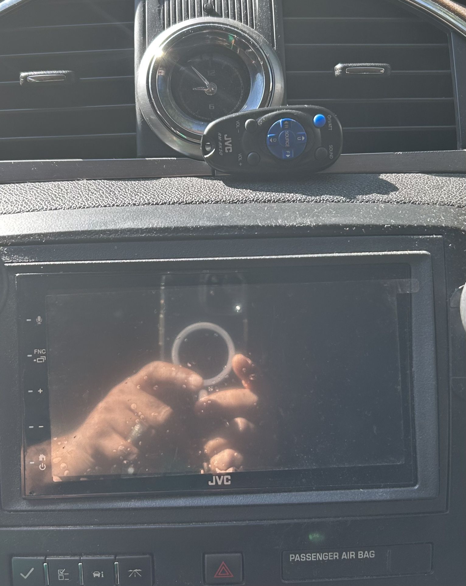 Jvc Double Din Radio With Remote Control radio still has the plastic on it got the box too