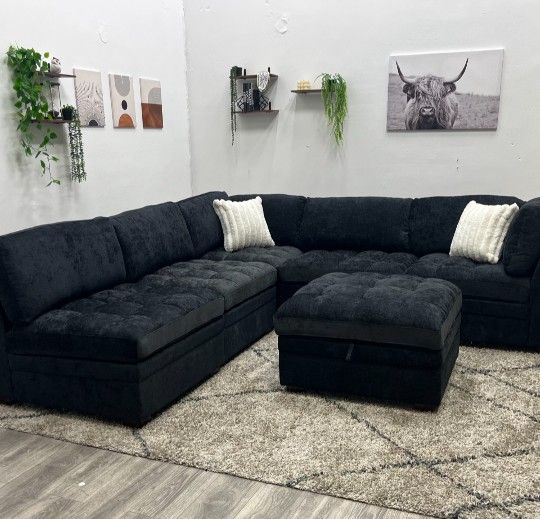 Black Sectional couch