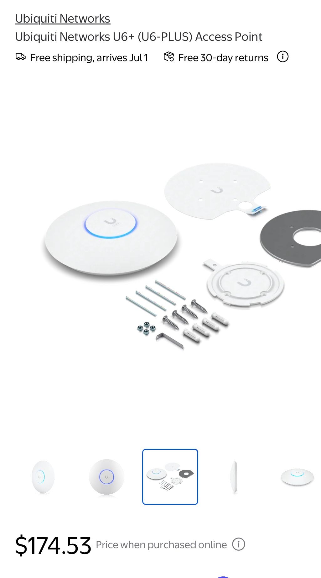 UBIQUITI NETWORKS UNIFI U6+