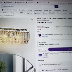 22.5 Inch VANITY light Bling