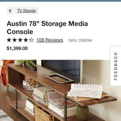 Crate And Barrel Center Media Storage