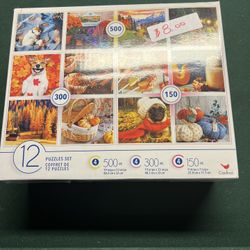 Brand New Puzzle 12 Puzzles In The Box 