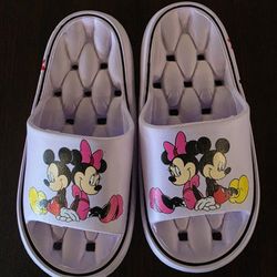 Brand New Mickey And Minnie Purple Sandles9