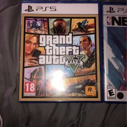 Ps5 Games (GTA5, NBA2K22, WWE2K24)
