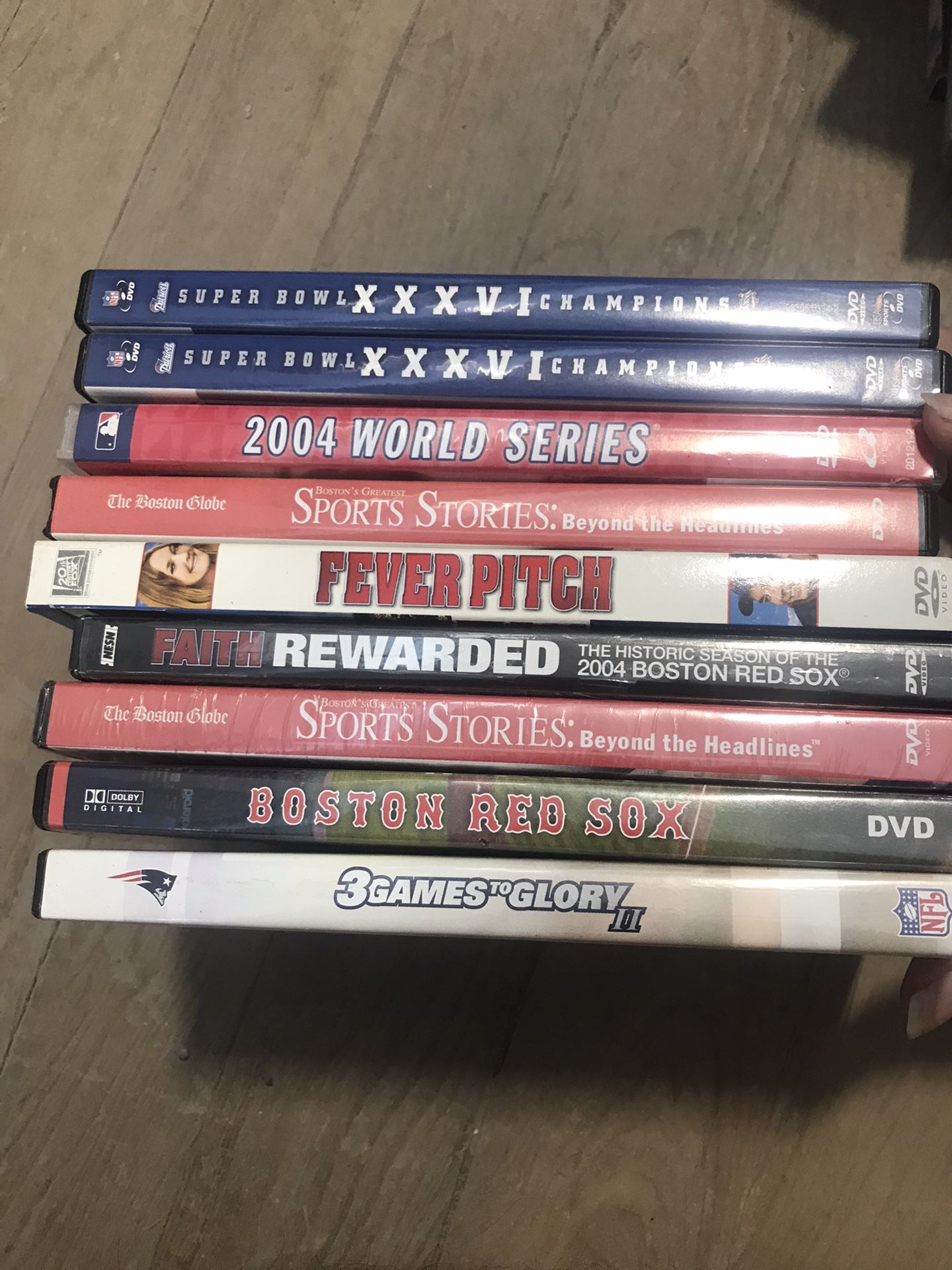 Sports Dvds Red Sox And Patriots