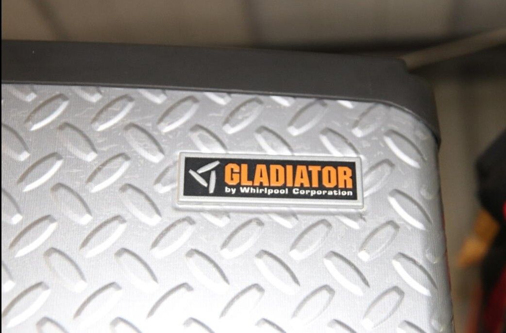 Whirlpool Gladiator Upright Freezer with small section that can be