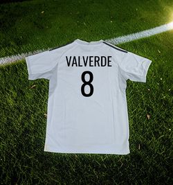Real Madrid # 8 Valverde Soccer Jersey.