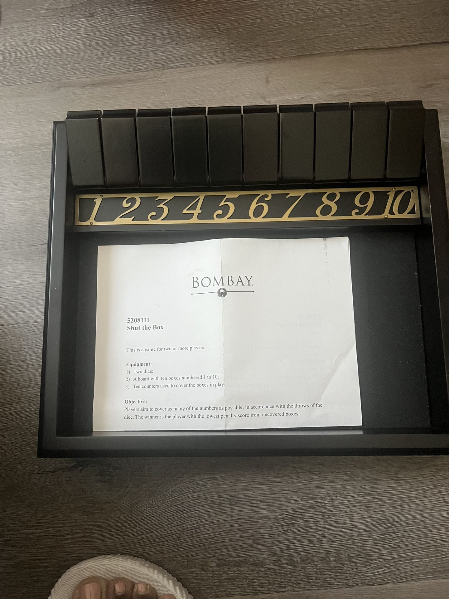 Shut The Box Table Game