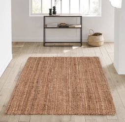 🌿✨ Natural Fibre Jute Rug – 3’ x 5’ Farmhouse Style | NEW ✨🌿