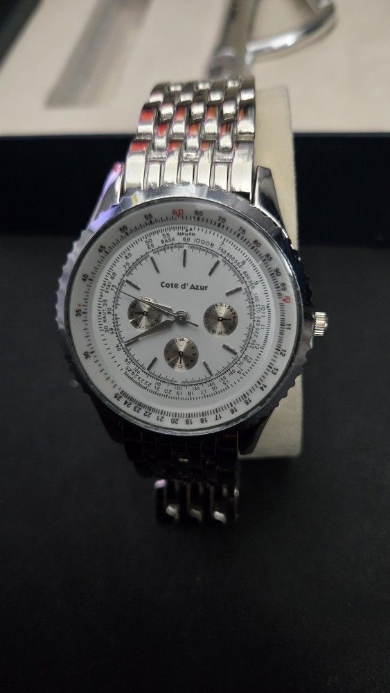 Cote d’Azur Men’s Watch Gift Set – New in Box (Watch + Keychain + Carabiner)