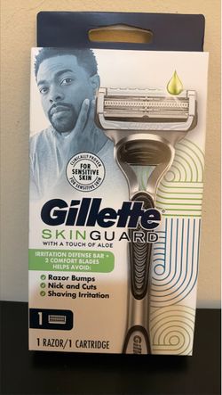 Gillette Skinguard With Aloe Cartridges & 1Razor Handles, NEW SEALED