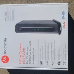 Cable Modem plus router (Motorola)