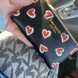 cute kate spade heart wallet 