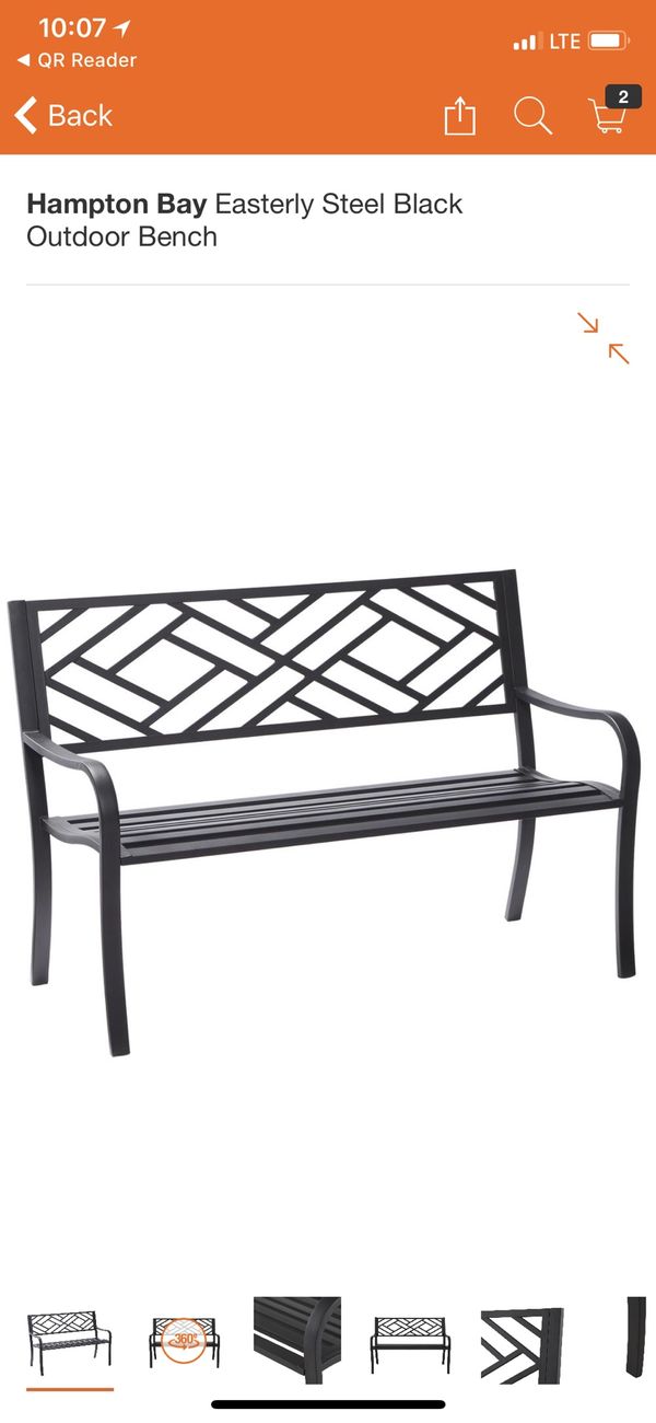Hampton Bay Steel Patio Bench For Sale In Lawrenceville Ga Offerup