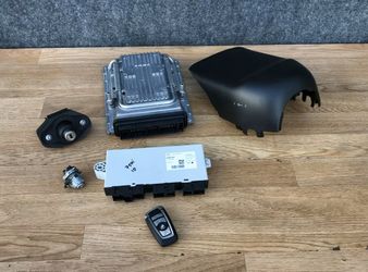 BMW OEM F01 750I 750LI F10 550 GT TURBO ENGINE COMPUTER DME MODULE CAS KEY SET