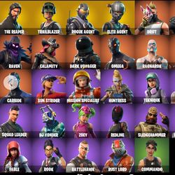 🎆29 SKINS ⚡️PC/PSN/XBOX⚡️ THE REAPER 👑 TRAILBLAZER 👑 ROGUE AGENT 👑 ELITE AGENT 👑 DRIFT 👑 ENFORCER 👑 CALAMITY 👑 DARK VOYAGER 👑 OMEGA ⚡️ MAIL C