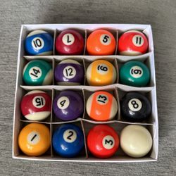 Mini billiard balls