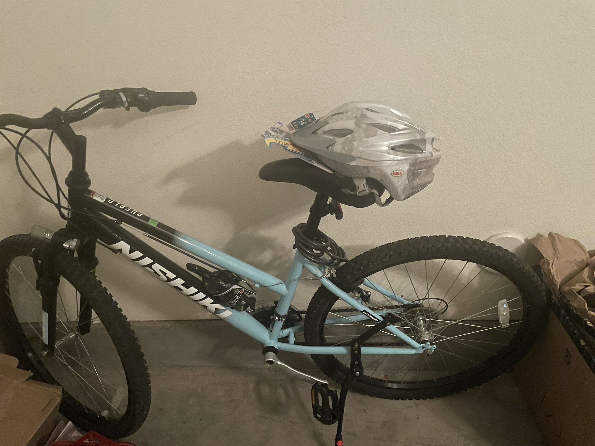 Well Kept Bike And Air Pump
