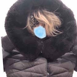 Coat Jacket Puffer Fur NWT Gift winter down Warm Hooded Padded Parka Womens